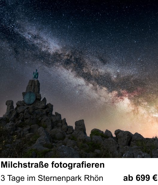 Dokumentarischer Fotokurs für Aufnahmen zu Milchstraße fotografieren: 3 Tage im Sternenpark Rhön