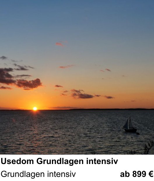 Dokumentarischer Fotokurs für Aufnahmen zu Usedom Grundlagen intensiv: Grundlagen intensiv