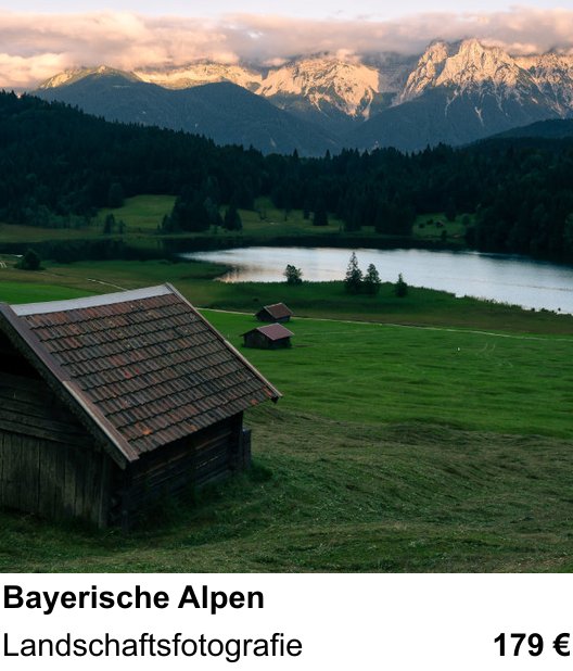 Dokumentarischer Fotokurs für Aufnahmen zu Bayerische Alpen: Landschaftsfotografie