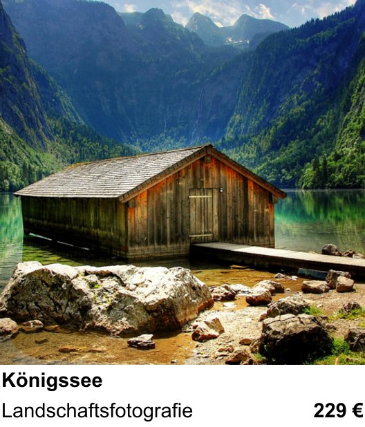 Dokumentarischer Fotokurs für Aufnahmen zu Königssee: Landschaftsfotografie