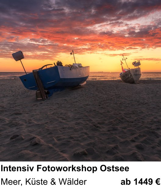 Dokumentarischer Fotokurs für Aufnahmen zu Intensiv Fotoworkshop Ostsee: Meer, Küste & Wälder