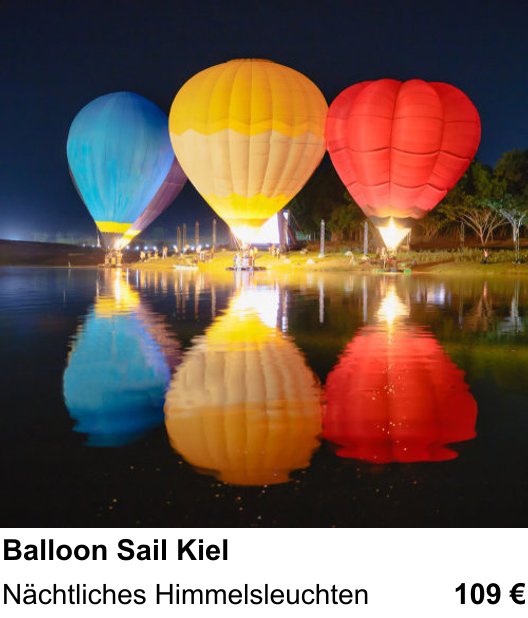 Dokumentarischer Fotokurs für Aufnahmen zu Balloon Sail Kiel: Nächtliches Himmelsleuchten