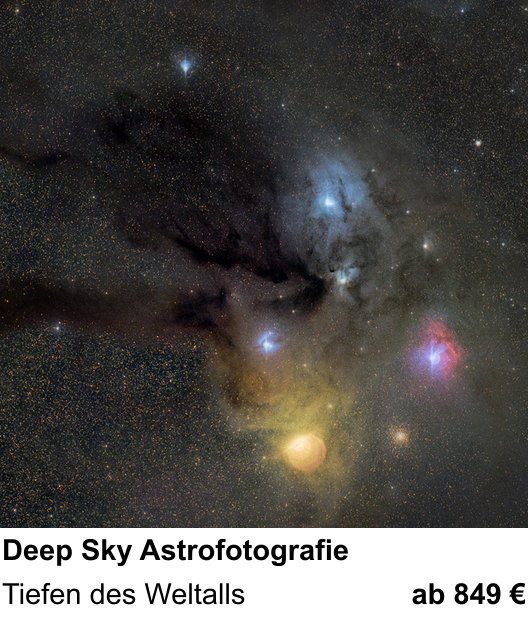Dokumentarischer Fotokurs für Aufnahmen zu Deep Sky Astrofotografie: Tiefen des Weltalls