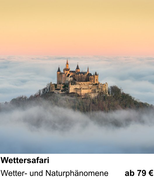 Dokumentarischer Fotokurs für Aufnahmen zu Wettersafari: Wetter- und Naturphänomene