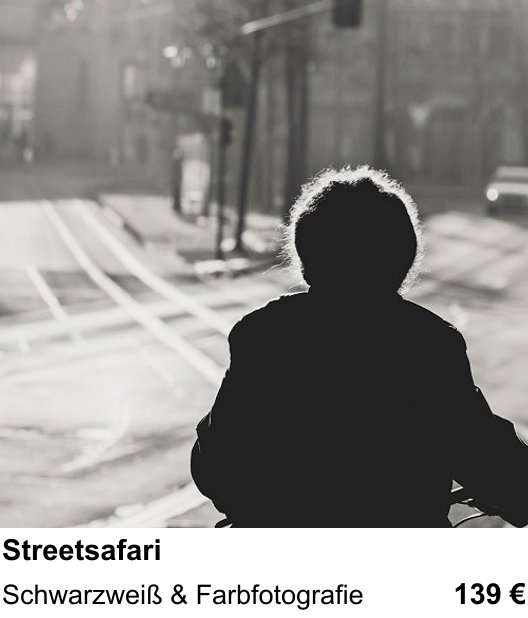 Hannover fotografisch entdecken: Streetsafari – Schwarzweiß & Farbfotografie